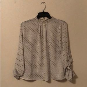 White Polkadot Shirt